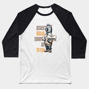 Zebra, Grandpa Promotion Baseball T-Shirt